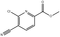 METHYL 6-CHLORO-5-CYANOPICOLINATE,1254163-81-9,结构式