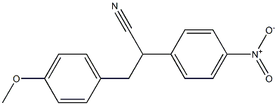 3-(4-甲氧基苯基)-2-(4-硝基苯基)丙腈, 1254177-50-8, 结构式