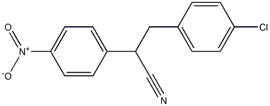 3-(4-chlorophenyl)-2-(4-nitrophenyl)propanenitrile Structure