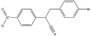 3-(4-溴苯基)-2-(4-硝基苯基)丙腈,1254177-54-2,结构式