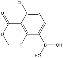 (4-氯-2-氟-3-(甲氧基羰基)苯基)硼酸, 1254701-01-3, 结构式