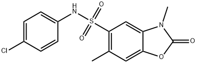 N-(4-chlorophenyl)-3,6-diMethyl-2-oxo-2,3-dihydrobenzo[d]oxazole-5-sulfonaMide,1254706-36-9,结构式