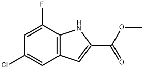 Methyl 5-chloro-7-fluoro-1H-indole-2-carboxylate Structure