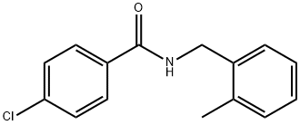 4-クロロ-N-(2-メチルベンジル)ベンズアミド 化学構造式