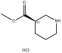 R-3-哌啶甲酸甲酯盐酸盐, 1255651-12-7, 结构式