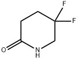 5,5-ジフルオロピペリジン-2-オン 化学構造式