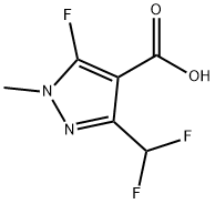 3-(DifluoroMethyl)-5-fluoro-1-Methyl-1H-Pyrazole-4-carboxylic acid Structure