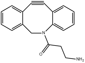 ジベンゾシクロオクチン-アミン 化学構造式