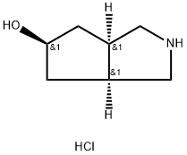 (3AR,5R,6AS)-OCTAHYDROCYCLOPENTA[C]PYRROL-5-OL HYDROCHLORIDE, 1256240-40-0, 结构式
