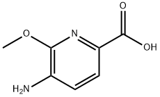 5-氨基-6-甲氧基皮考啉酸 结构式