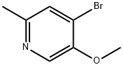 4-溴-5-甲氧基-2-甲基吡啶 结构式