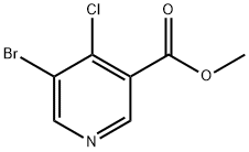 5-ブロモ-4-クロロニコチン酸メチル 化学構造式