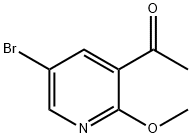 1-(5-BroMo-2-Methoxypyridin-3-yl)ethanone Structure