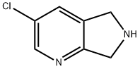 3-chloro-6,7-dihydro-5H-pyrrolo[3,4-b]pyridine hydrochloride Struktur