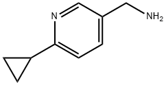 6-环丙基吡啶-3-甲胺 结构式