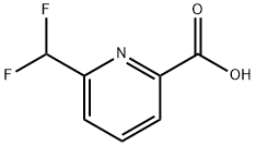 6-(ジフルオロメチル)-2-ピリジンカルボン酸 化学構造式