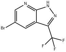 5-溴-3-(三氟甲基)-2H-吡唑并[3,4-B]吡啶, 1256826-15-9, 结构式