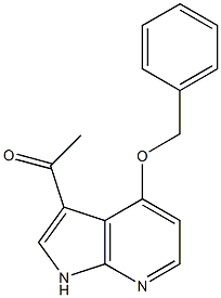 3-Acetyl-4-benzyloxy-7-azaindole Struktur