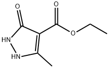 3-酮-4-甲酸乙酯-5-甲基吡唑啉,125732-40-3,结构式