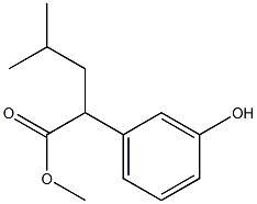 Methyl 2-(3-hydroxyphenyl)-4-Methylpentanoate Structure