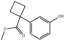 Methyl 1-(3-hydroxyphenyl)cyclobutanecarboxylate Structure