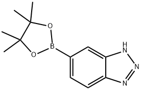 5-(4,4,5,5-四甲基-1,3,2-二氧硼戊环-2-基)-1H-苯并[D][1,2,3]三唑, 1257651-13-0, 结构式