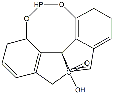 (11aS)-5-hydroxy-10,11,12,13-tetrahydro-5-oxide-Diindeno[7,1-de:1',7'-fg][1,3,2]dioxaphosphocin 化学構造式