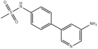 N-(4-(5-aMinopyridin-3-yl)phenyl)MethanesulfonaMide Struktur