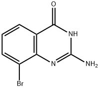 2-アミノ-8-ブロモキナゾリン-4(3H)-オン 化学構造式