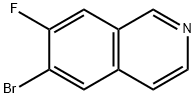 Isoquinoline, 6-broMo-7-fluoro- Structure