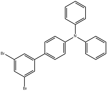 [1,1'-Biphenyl]-4-aMine, 3',5'-dibroMo-N,N-diphenyl- Structure