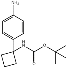 [1-(4-氨基苯基)-环丁基]-氨基甲酸叔丁酯, 1259224-00-4, 结构式