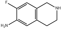 7-氟-6-氨基-1,2,3,4-四氢喹啉 结构式