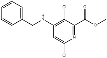 4-(苄氨基)-3,6-二氯吡啶甲酸甲酯, 1259329-32-2, 结构式