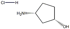(1S,3R)-3-氨基环戊醇盐酸盐, 1259436-59-3, 结构式