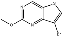 7-溴-2-甲氧基噻吩并[3,2-D]嘧啶, 1259978-35-2, 结构式
