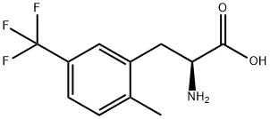 2-甲基-5-(三氟甲基)-DL-苯基丙氨酸, 1259994-92-7, 结构式