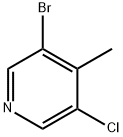 3-溴-5-氯-4-甲基吡啶, 1260010-08-9, 结构式