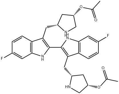 Difluoro-Biindolylpyrrolidine acetate|6-氟吲哚化合物二聚体