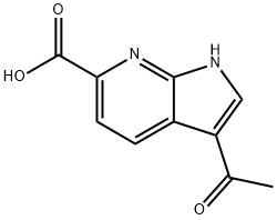 3-Acetyl-7-azaindole-6-carboxylic acid Structure