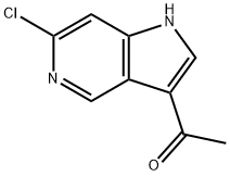 3-Acetyl-6-chloro-5-azaindole Structure