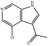3-Acetyl-4-chloro-6-azaindole Struktur