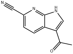 3-Acetyl-6-cyano-7-azaindole Structure
