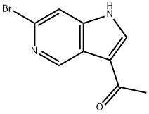 3-Acetyl-6-broMo-5-azaindole Structure