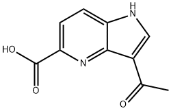 3-Acetyl-4-azaindole-5-carboxylic acid Struktur