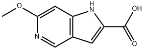 6-METHOXY-5-AZAINDOLE-2-CARBOXYLIC ACID, 1260383-27-4, 结构式