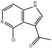 3-Acetyl-4-chloro-5-azaindole Structure