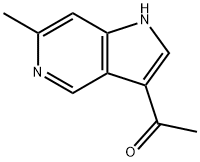 3-Acetyl-6-Methoxy-5-azaindole Struktur
