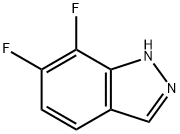 6,7-Difluoro-1H-indazole Structure