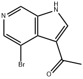 3-Acetyl-4-broMo-6-azaindole Structure
